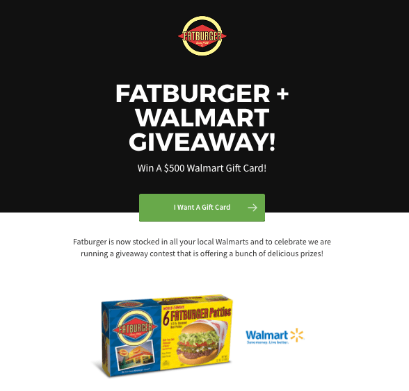 Walmart + Fatburger Giveaway