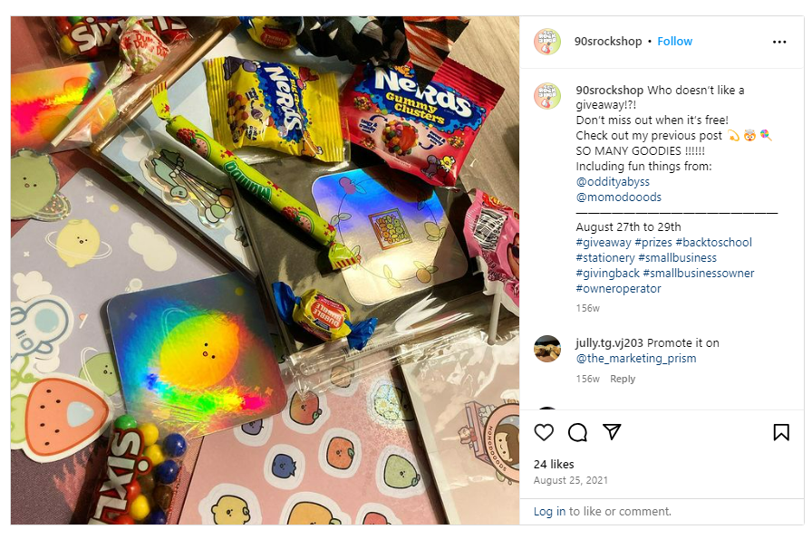 90s Rock Shop Instagram Giveaway