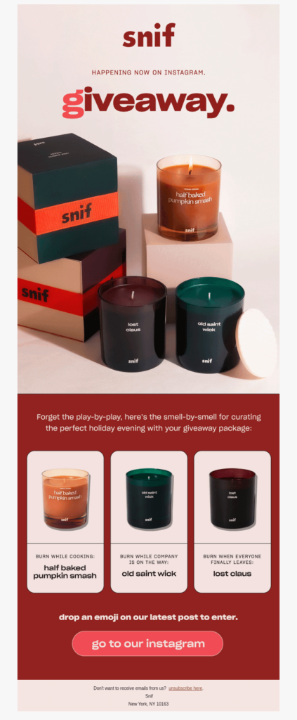 Snif free-presents-inside